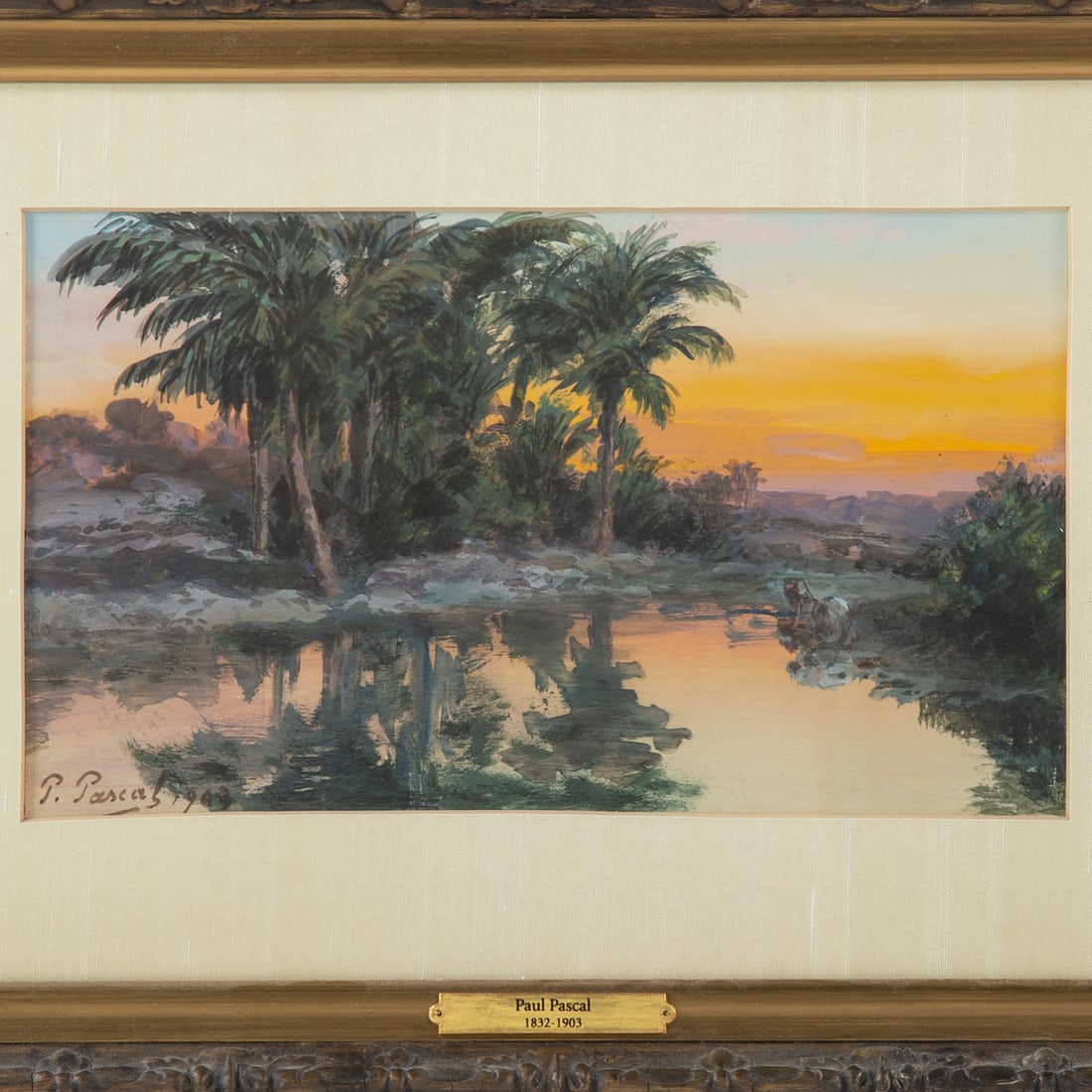 Paul Pascal. Two Framed Watercolors - 2
