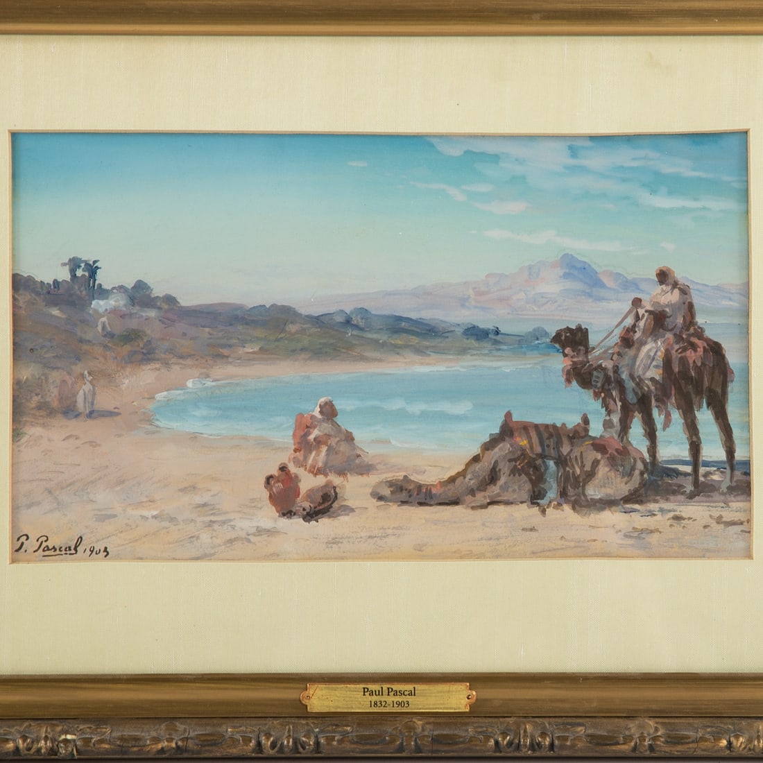 Paul Pascal. Two Framed Watercolors - 3