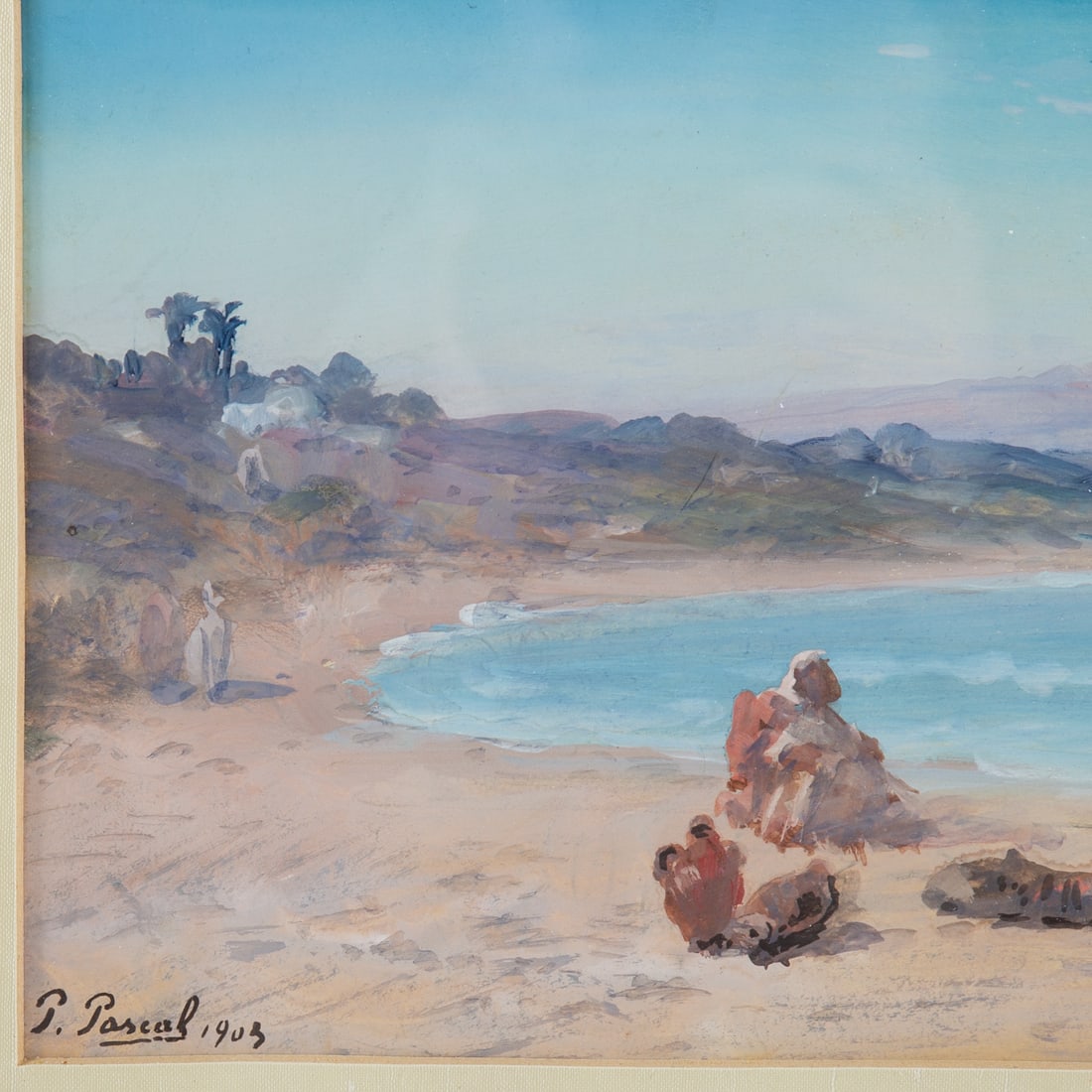 Paul Pascal. Two Framed Watercolors - 5