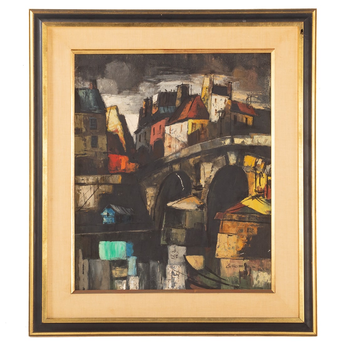 M. Edward Griff. European Cityscape, oil (1 of 4)