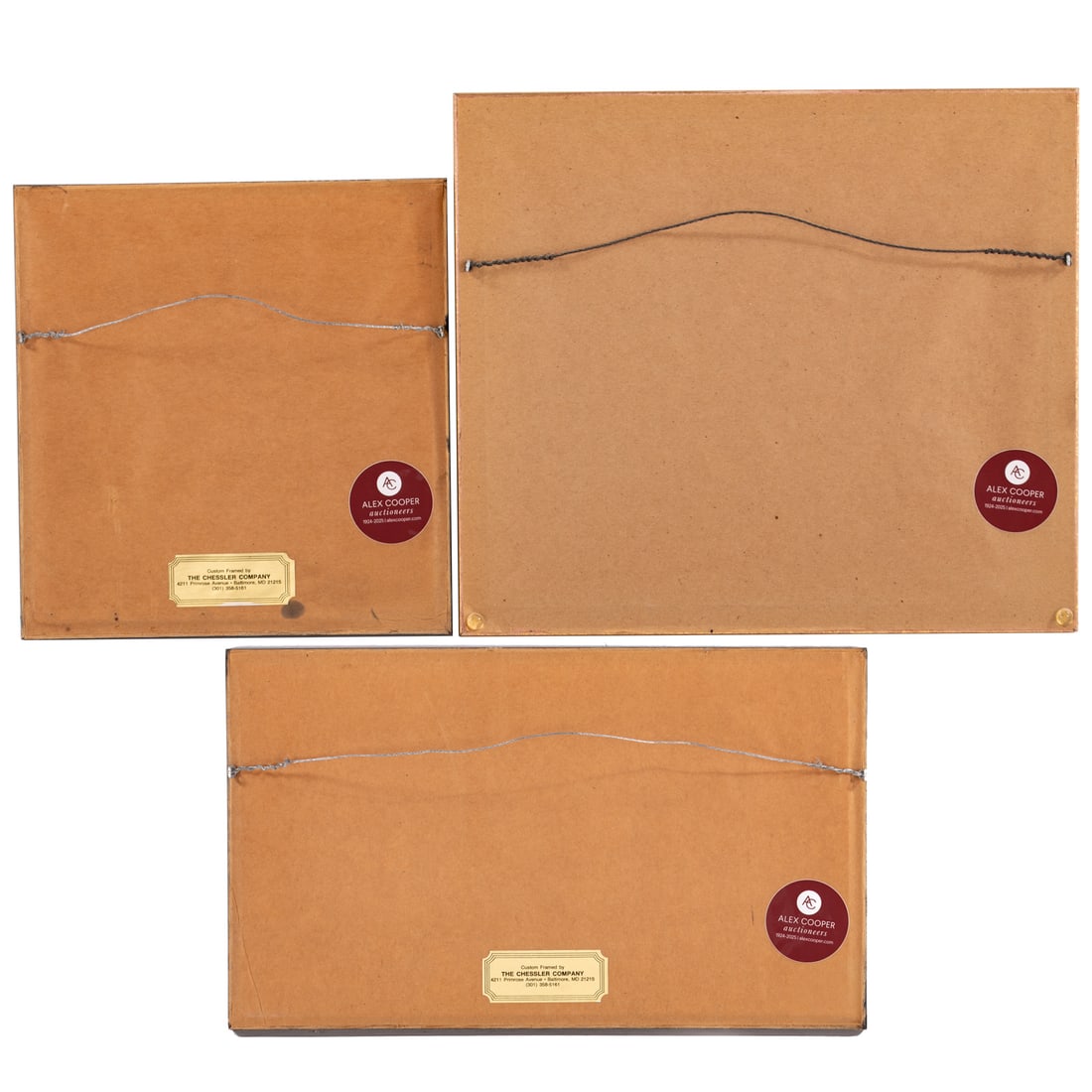 Aaron Sopher. Eight Pen Drawings in Three Frames - 6