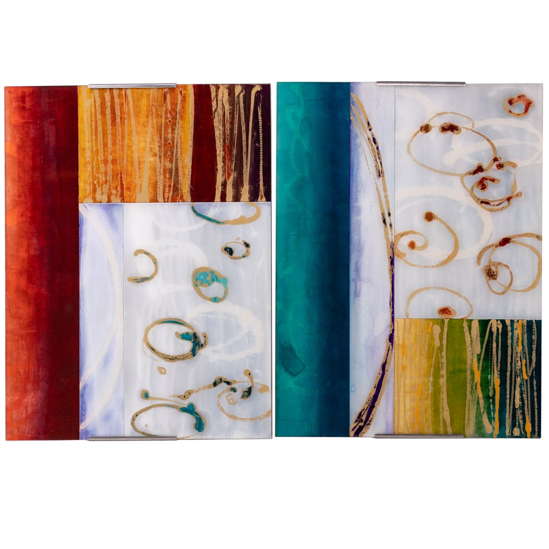 Jennifer Hollack. "Mind, Body and Spirit II & III," mixed medias (1 of 4)