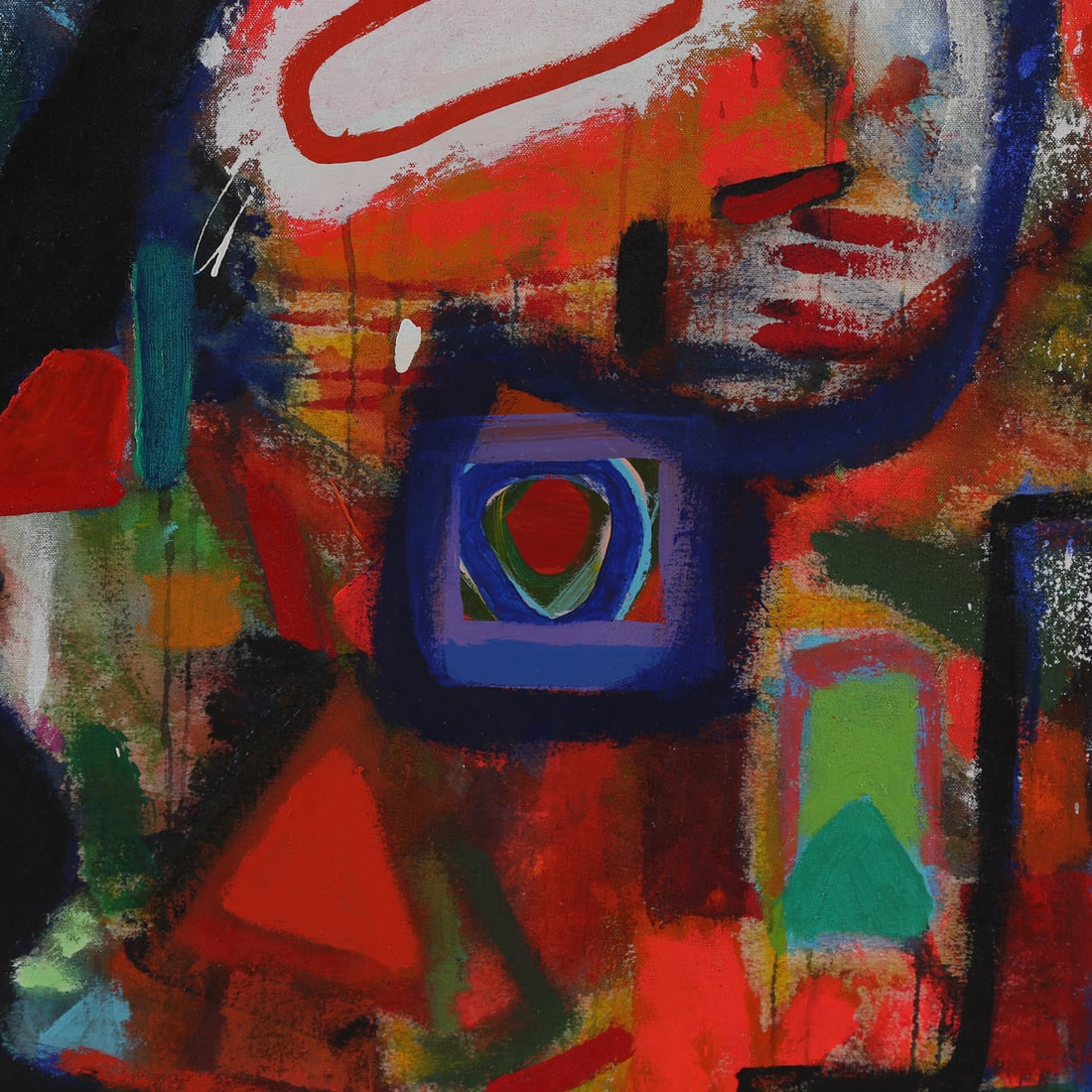 Ivan Greenberg. Abstract Face, acrylic - 2