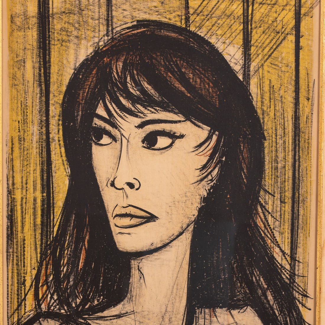 Bernard Buffet. "Rita," lithograph - 2