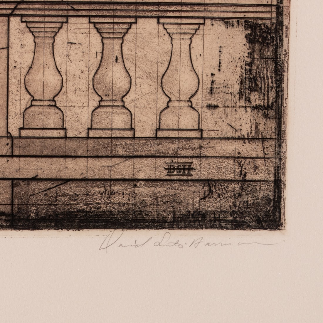 David Smith Harrison. "The Lemon Tree," etching - 3