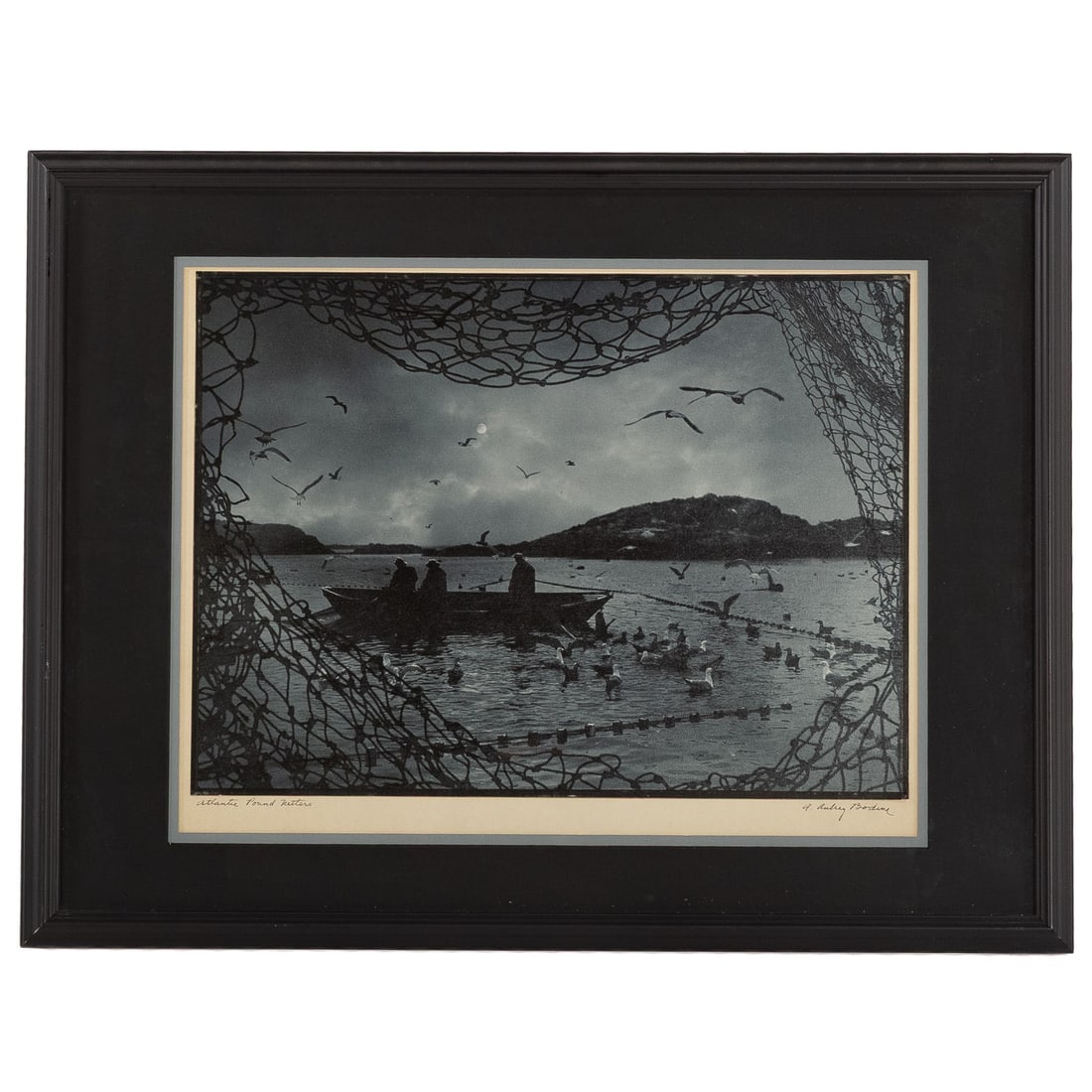 A. Aubrey Bodine. "Atlantic Pound Netters," photograph (1 of 5)