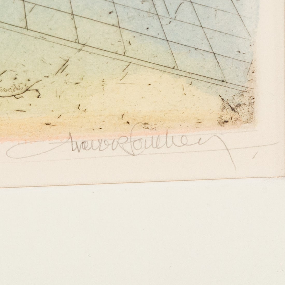 Trevor Southey. "Hope," etching - 3