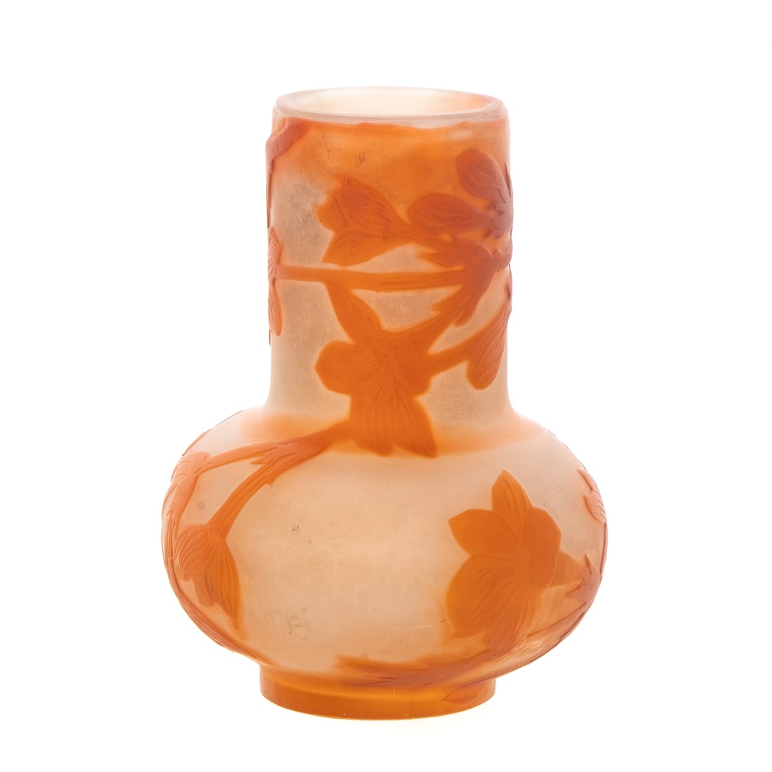 An Emile Galle Acid Etched Cameo Glass Vase (1 of 3)