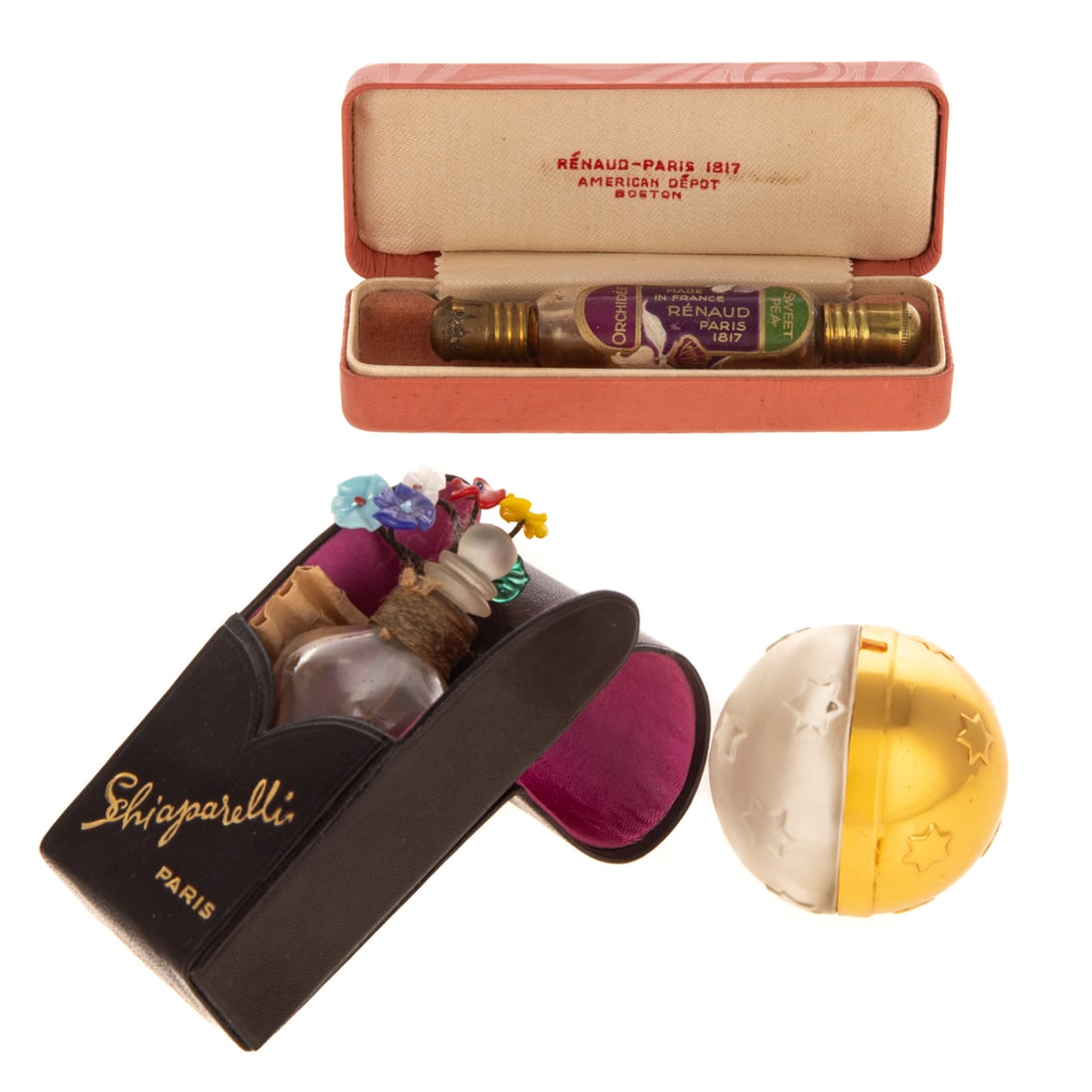 Lalique, Renaud & Schiparelli Perfume Bottles (1 of 3)