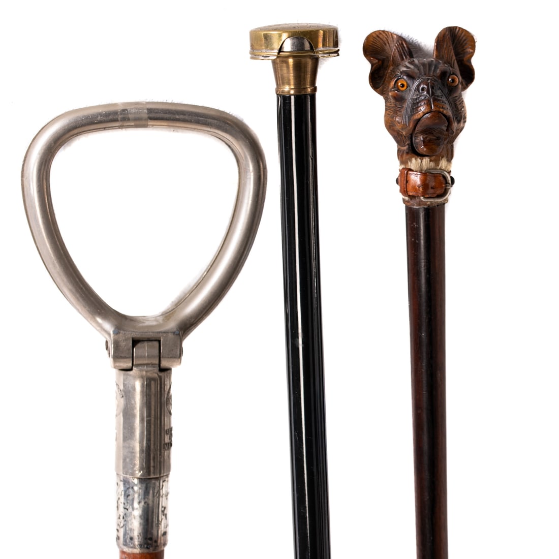 Three Assorted Antique Walking Sticks (1 of 4)