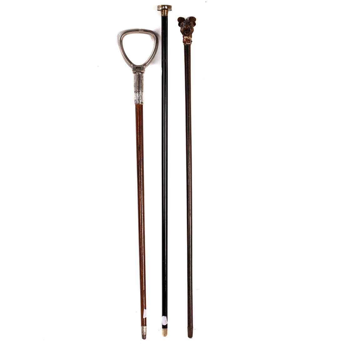 Three Assorted Antique Walking Sticks - 4