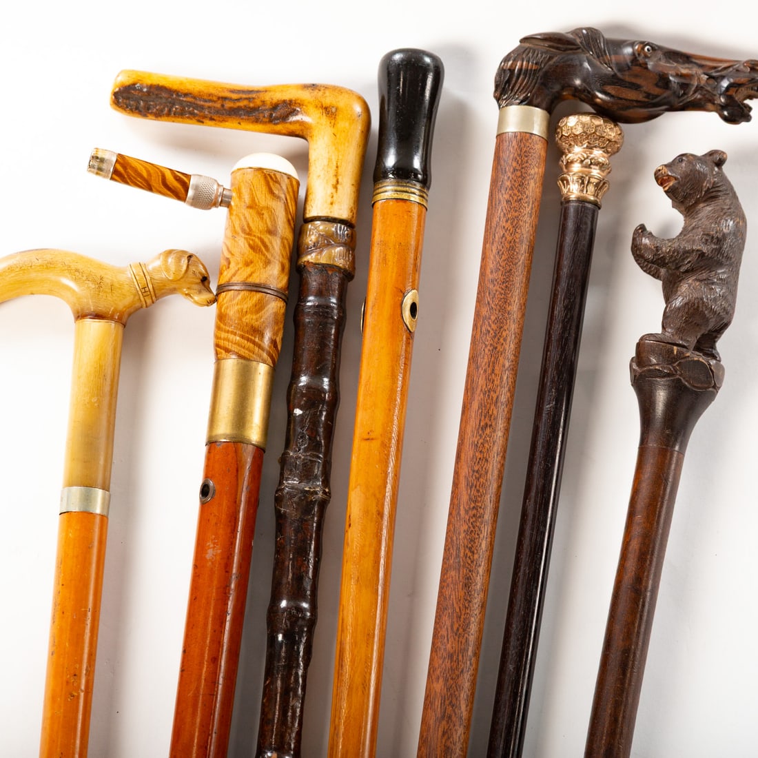 Seven Assorted Walking Sticks - 3