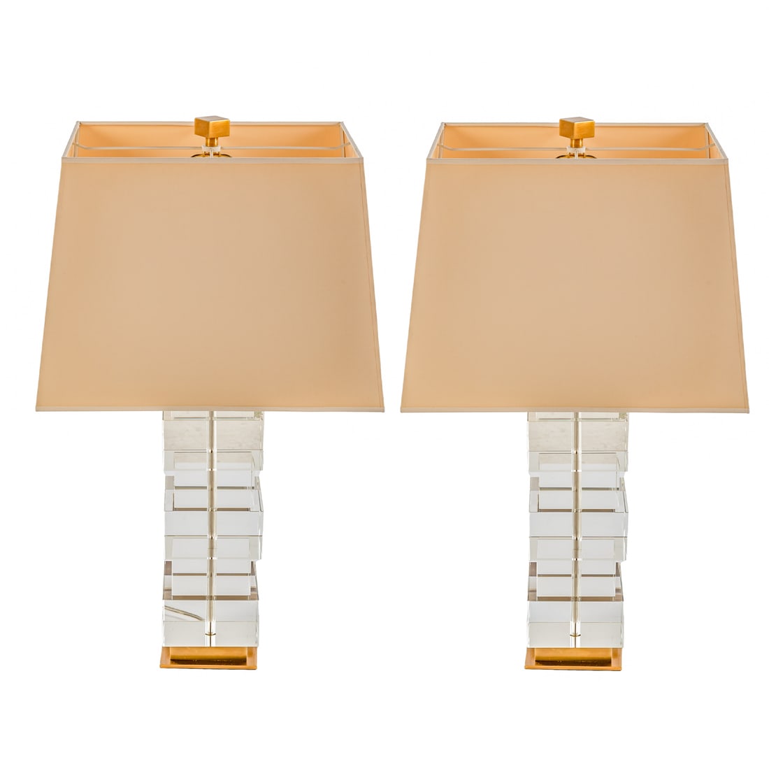 A Pair of Hudson Valley Crystal Table Lamps (1 of 4)