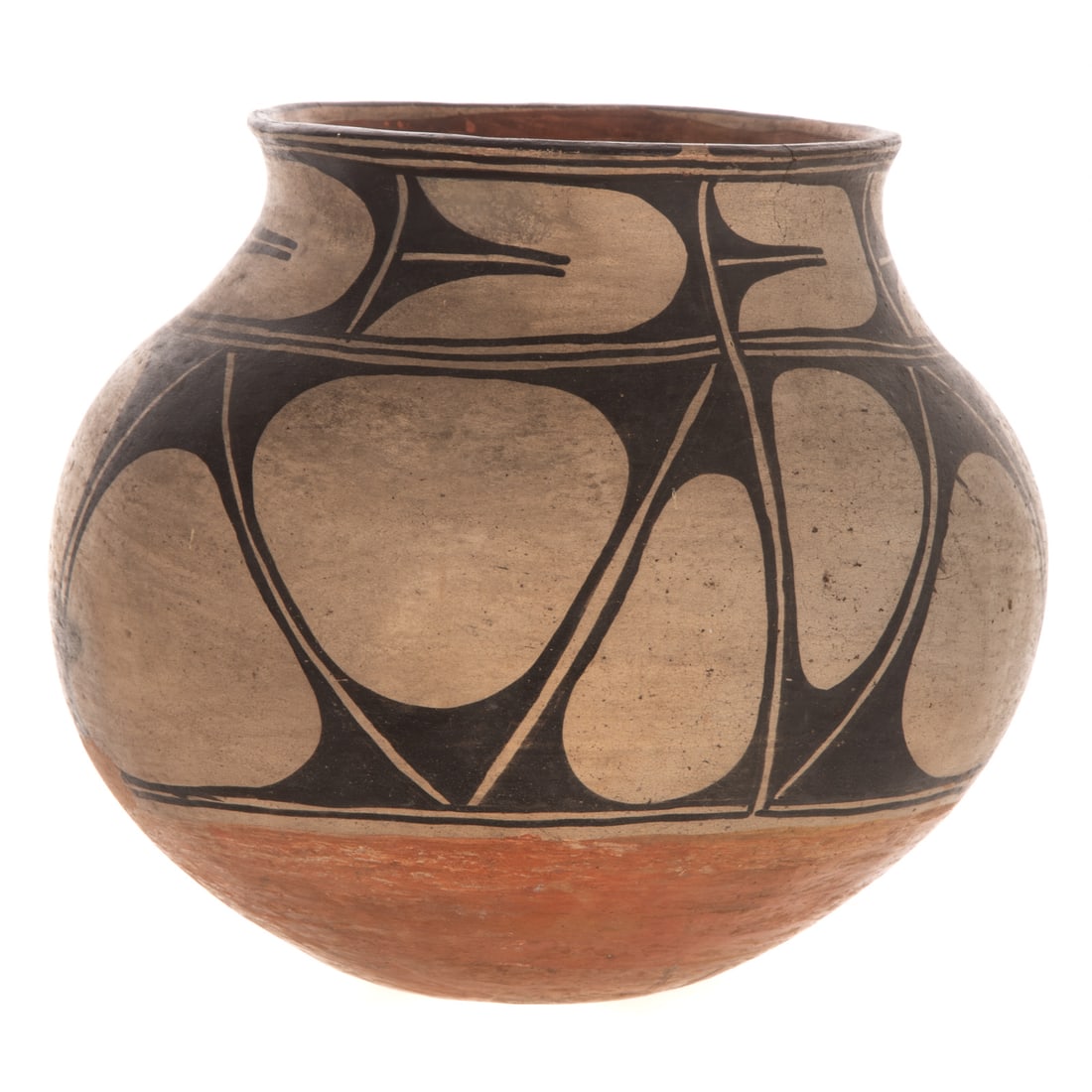 A Native American Painted Olla, Kewa Pueblo (1 of 3)