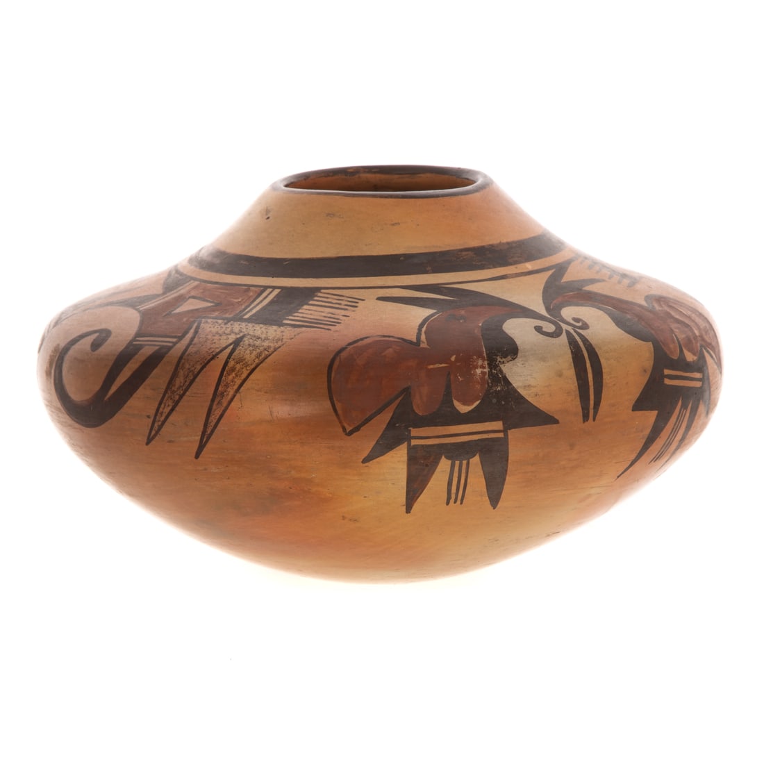 A Native American Painted Pottery Jar, Hopi (1 of 3)