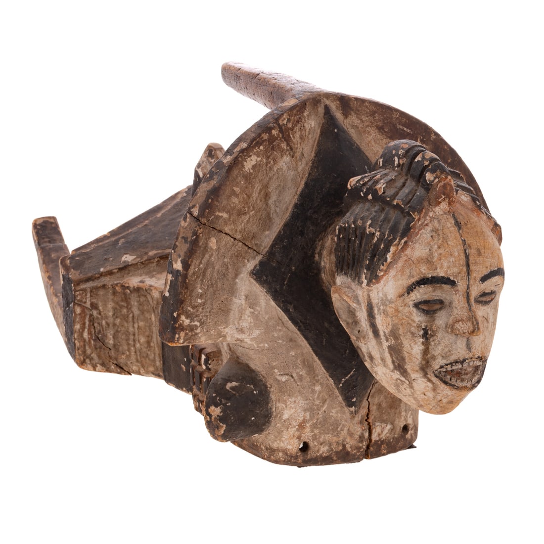 An African Ogbodo Enyi Headpiece, Igbo Peoples (1 of 6)