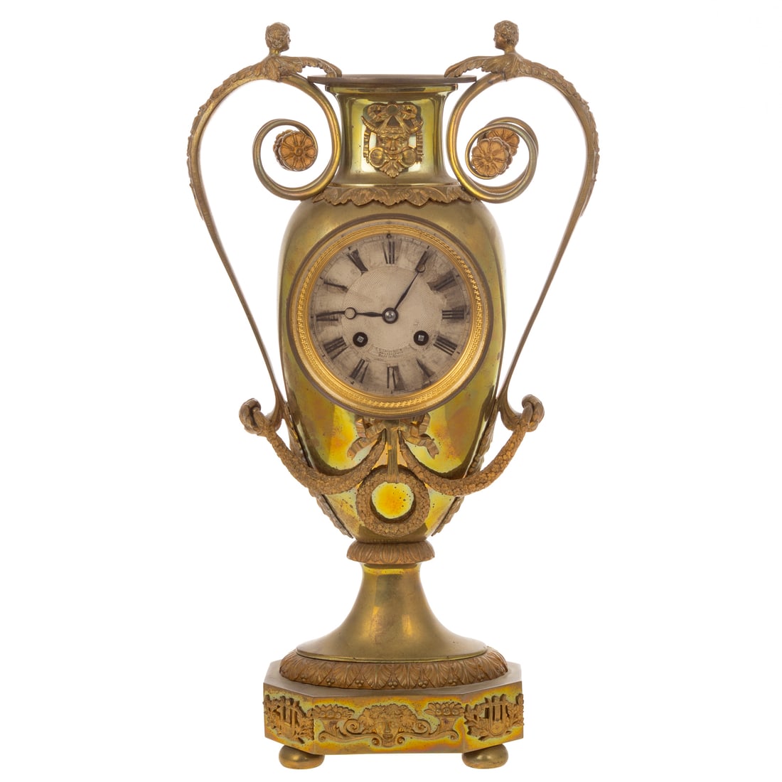 Neoclassical Ormolu Mounted Urn-Form Mantel Clock (1 of 7)
