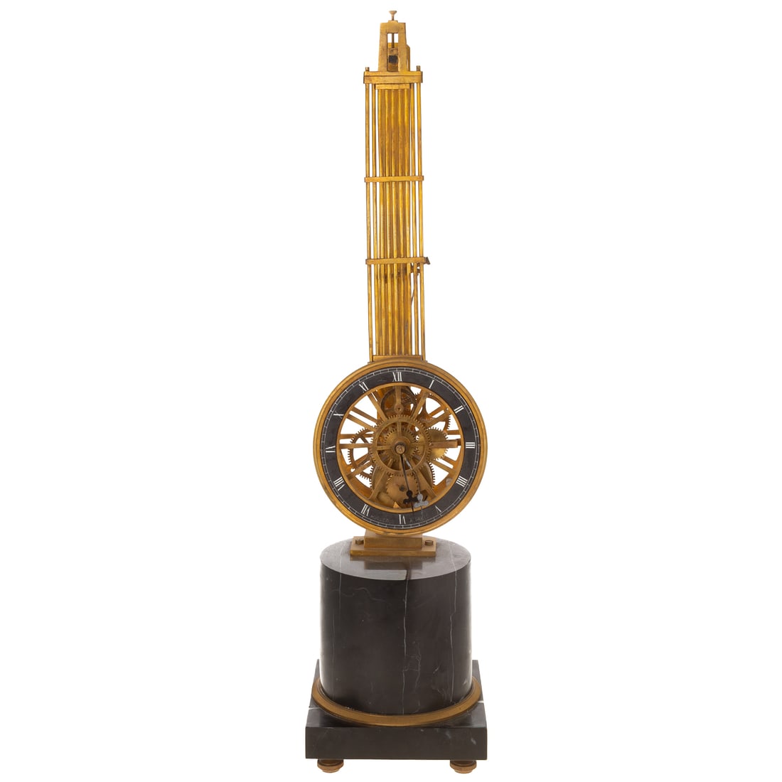 French Swinging Pendulum Skeleton Clock (1 of 4)