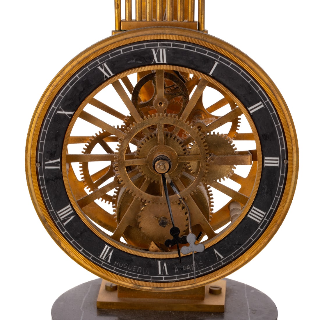 French Swinging Pendulum Skeleton Clock - 2