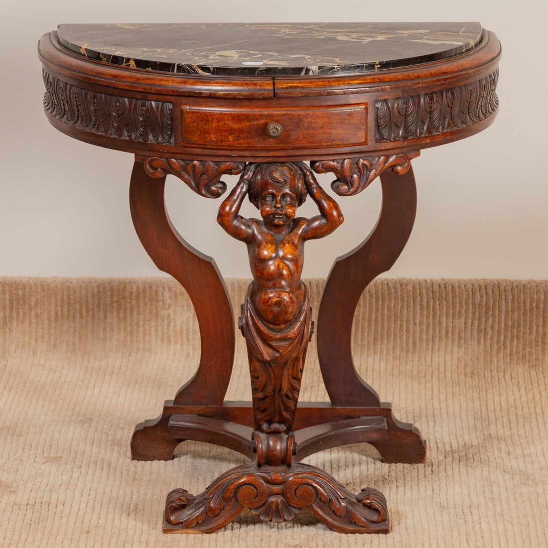 Continental Style Marble Top Side Table (1 of 6)