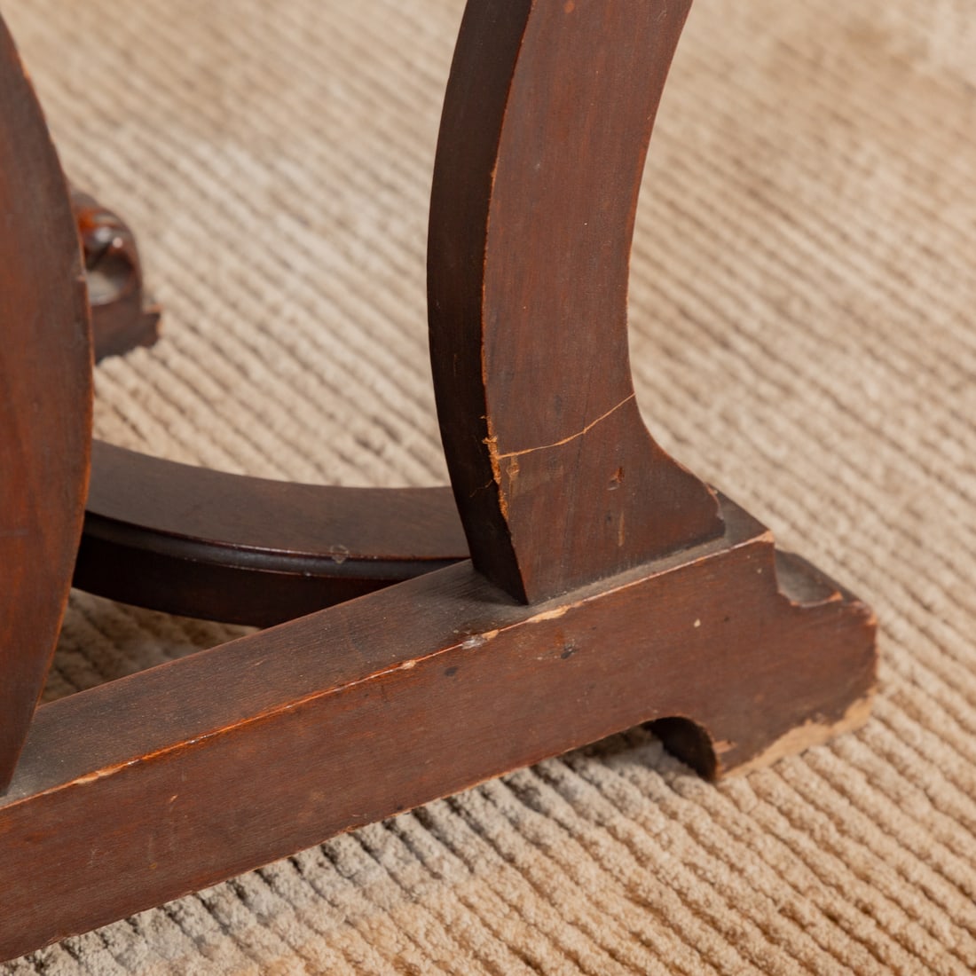 Continental Style Marble Top Side Table - 5