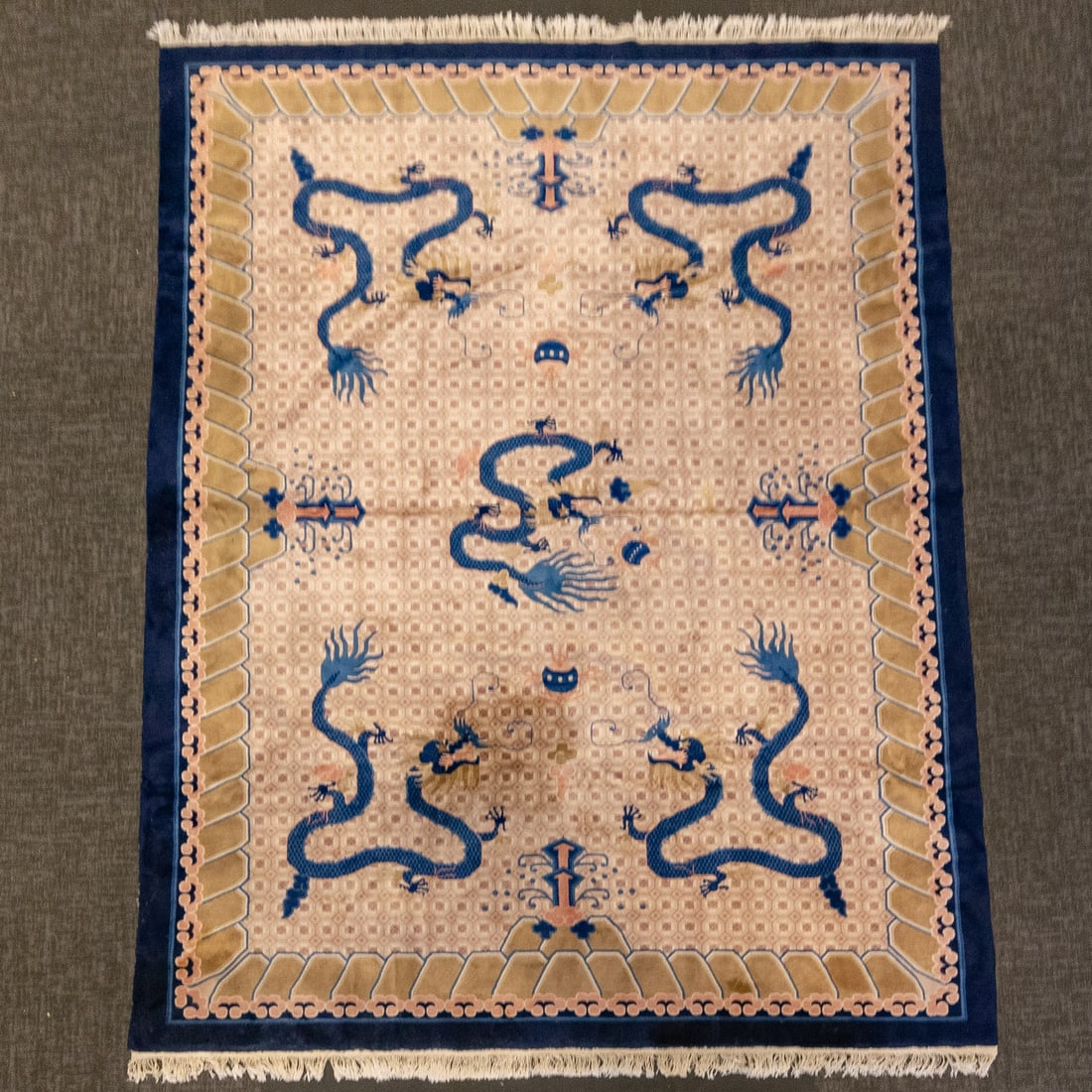 Peking Rug, China, 7.11 x 11: Modern, hand-knotted, wool pile