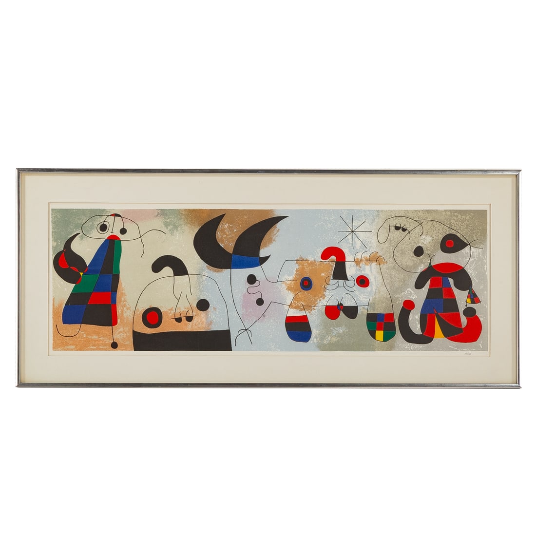 After Joan Miro. "Sur Quatre Murs," lithograph (1 of 4)