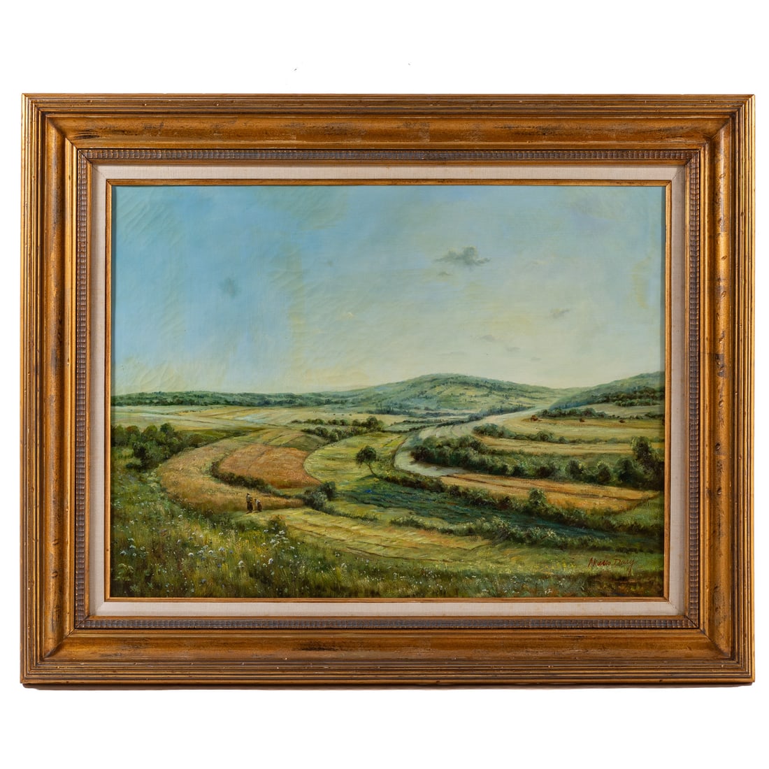 Mario Daly. Extensive Landscape with Figures, oil (1 of 6)