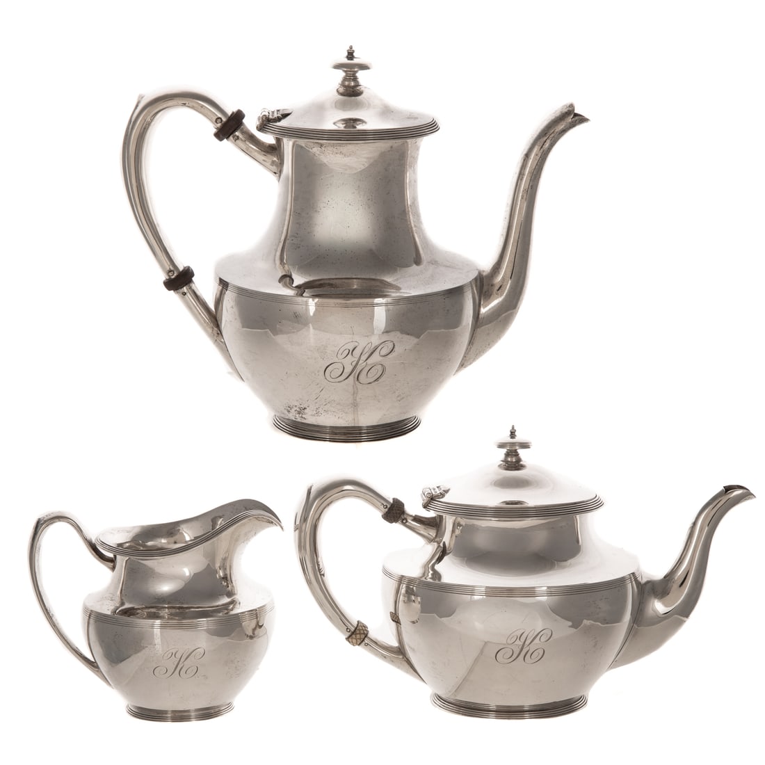 Frank Smith Sterling Partial Tea & Coffee Set (1 of 3)