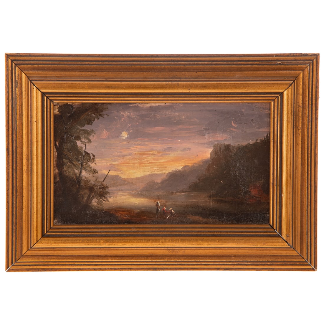 American School. Landscape at Sunset, oil (1 of 3)