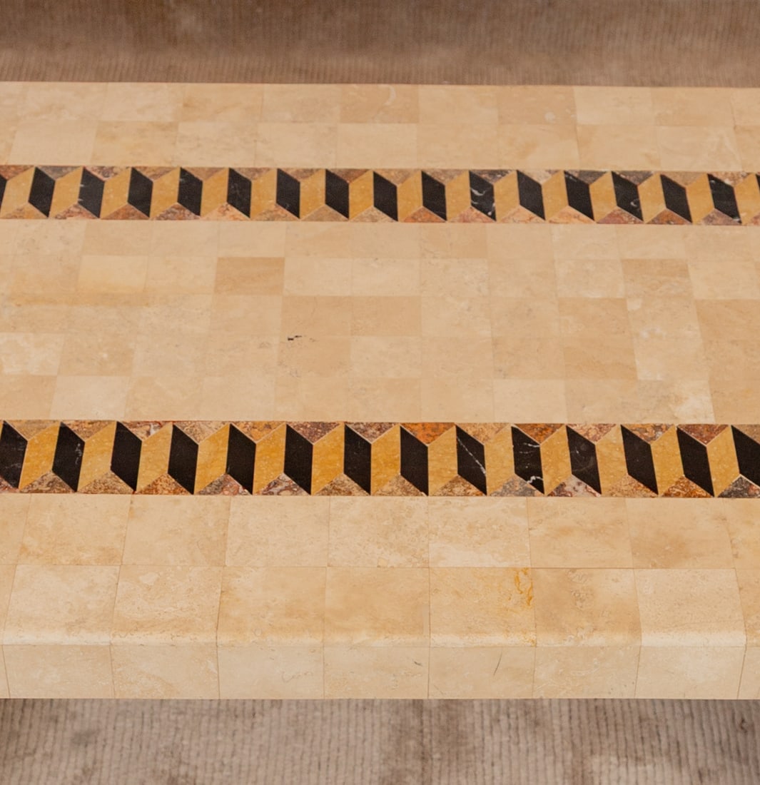 Contemporary Stone & Cast Plaster Table - 2