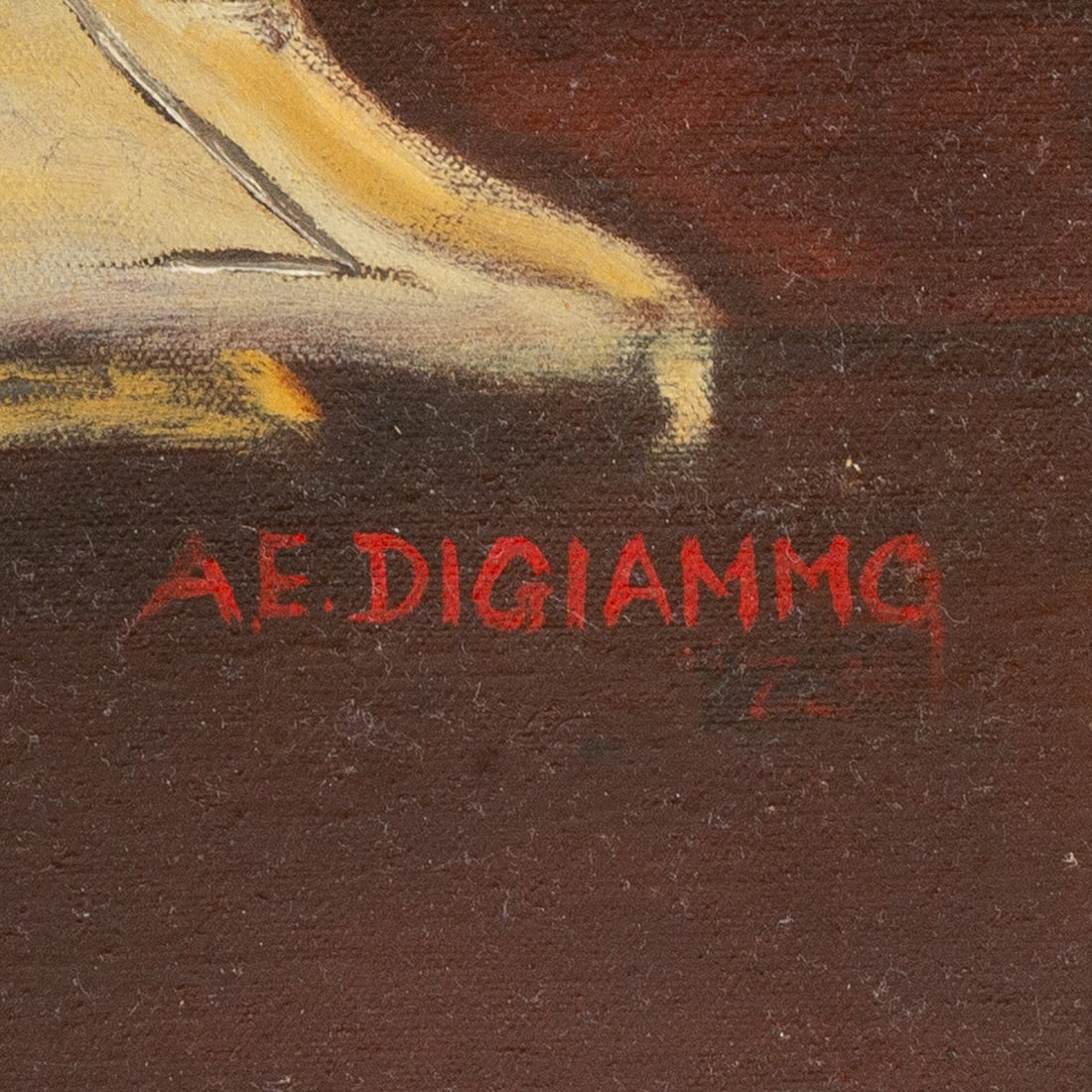 A.E. Digiammo. Model Ship Builder, oil - 3