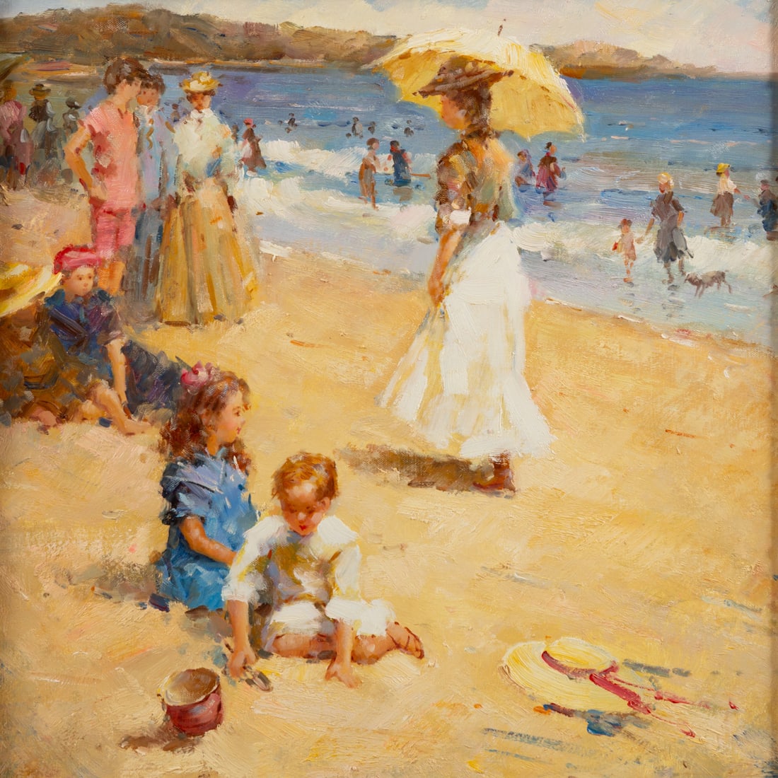 Samuelle. Impressionist Beach Scene, oil - 3