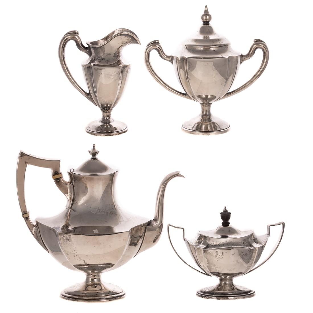 Assembled Sterling Coffee Service (1 of 3)
