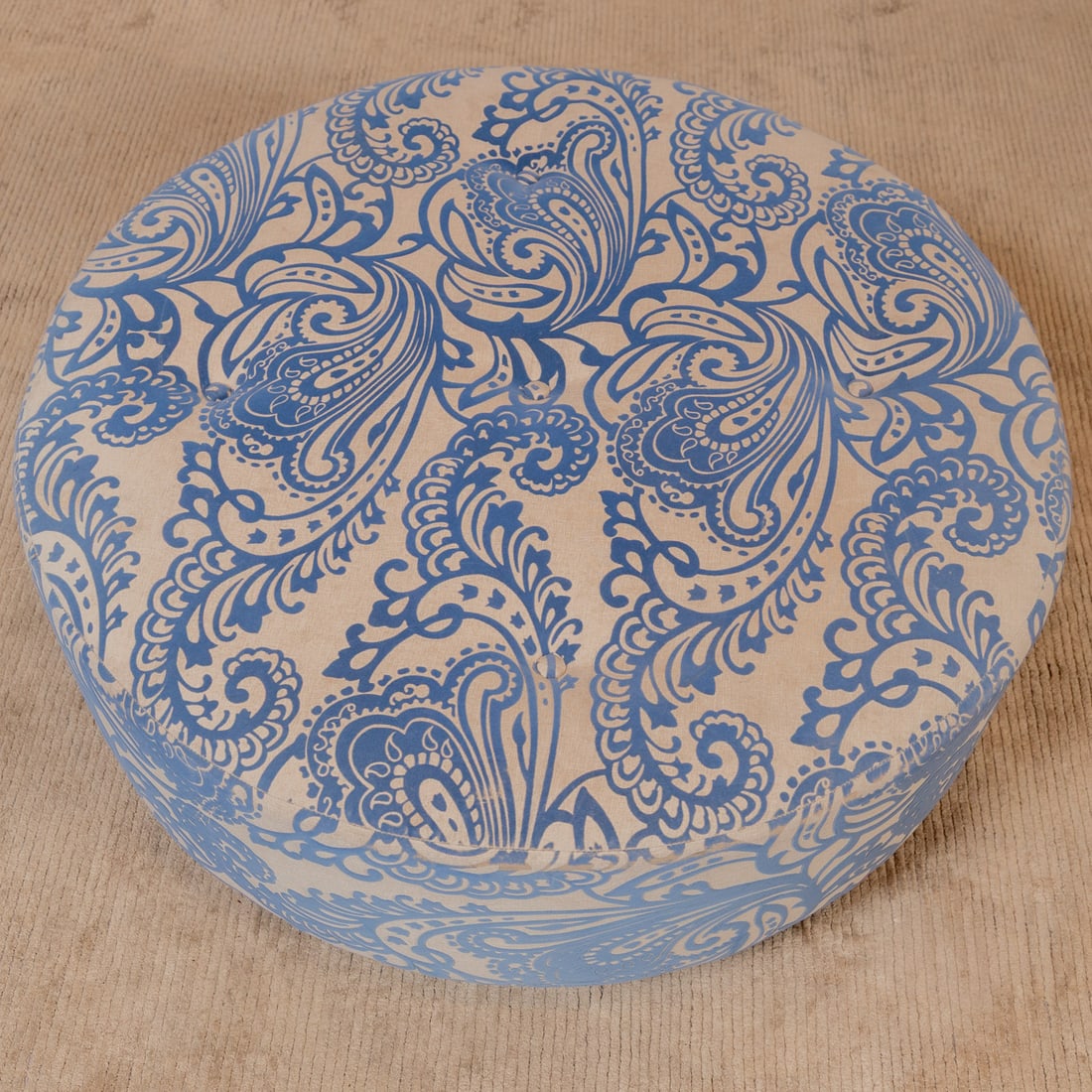 Contemporary Upholstered Hassock - 2