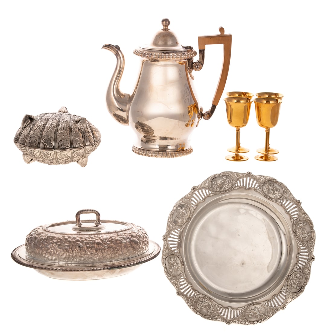 A Collection of Silver Plated Hollowware (1 of 5)