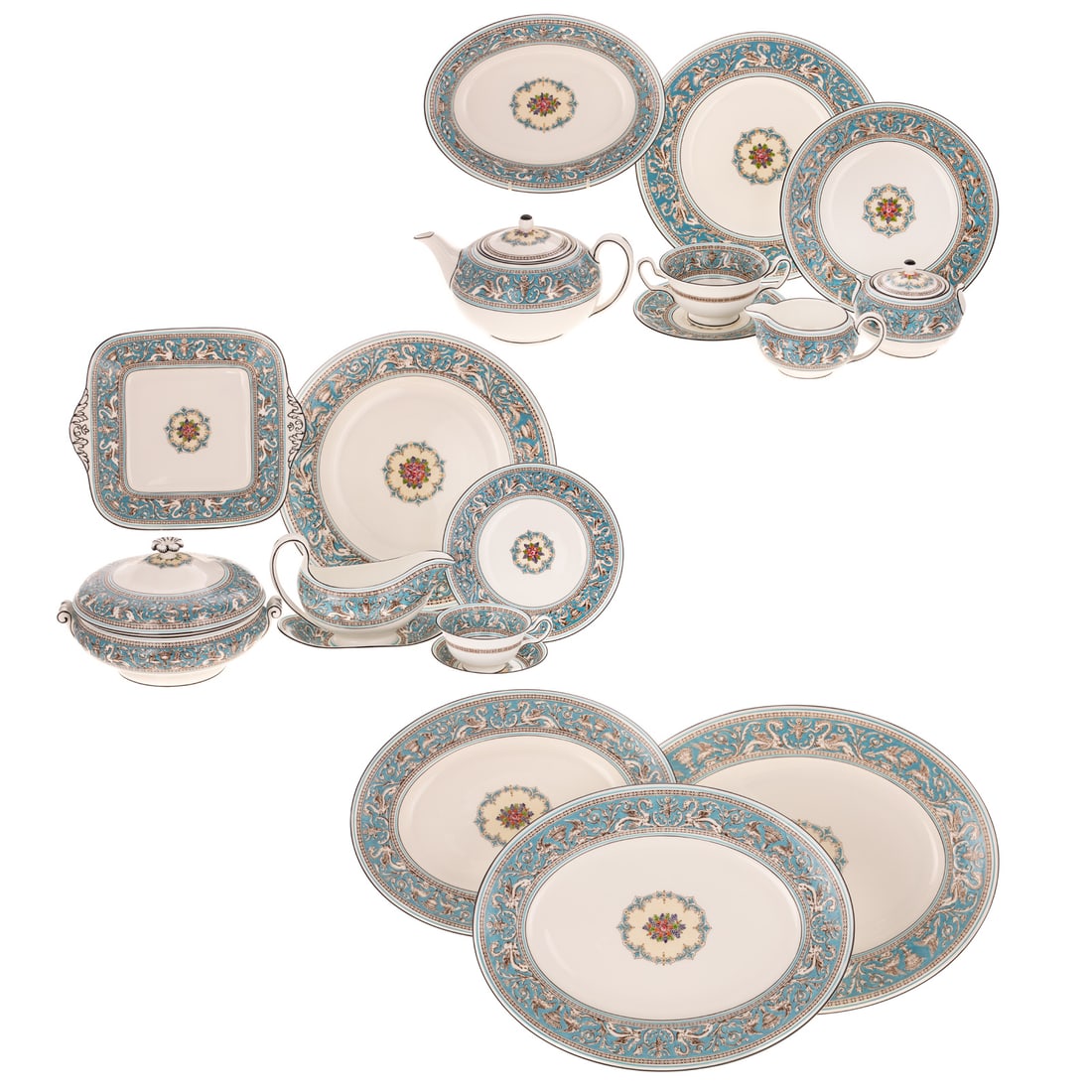 A (173 PCS) Wedgwood Florentine Porcelain Service (1 of 7)