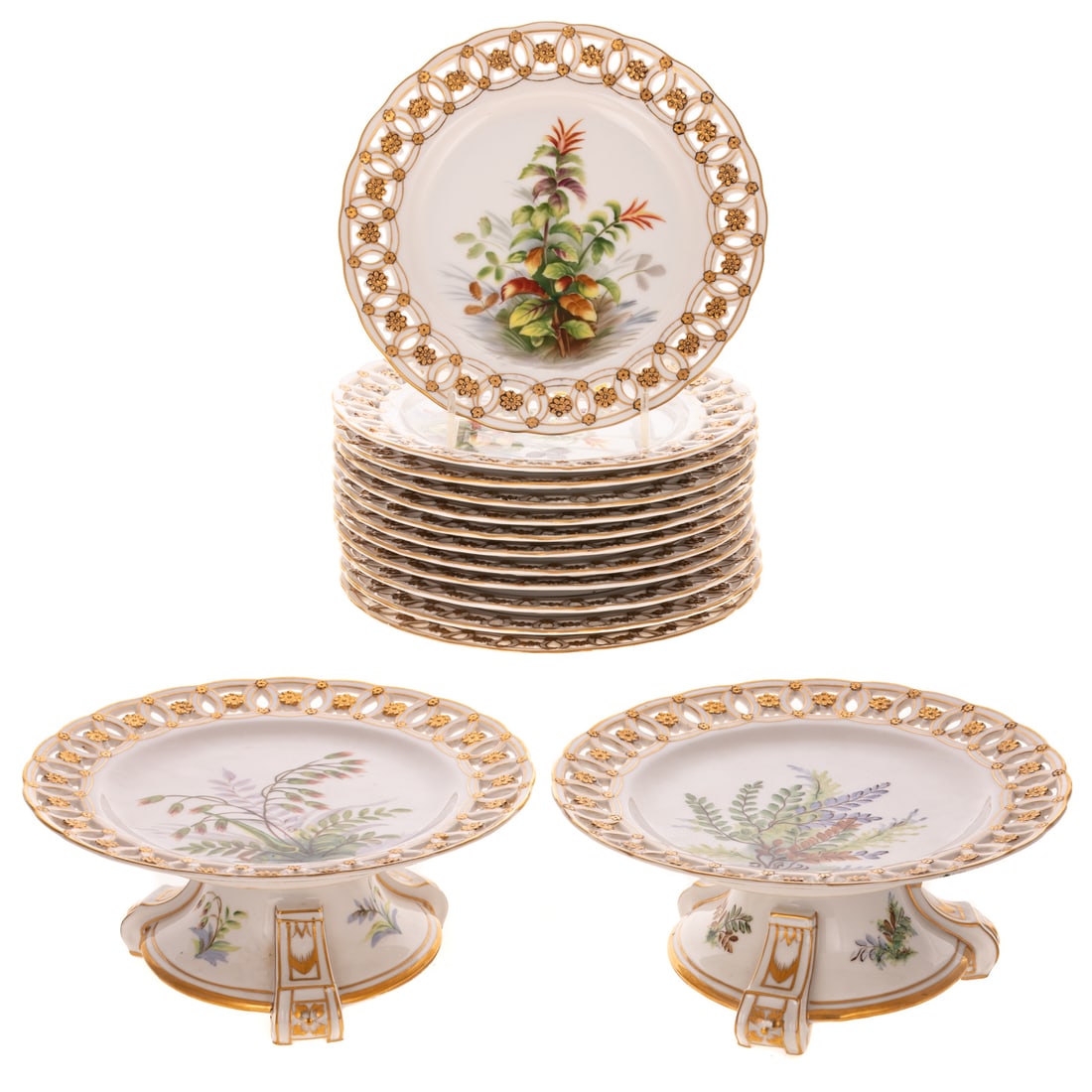 A Parcel Gilt Partial Dessert Service by Sadek (1 of 3)