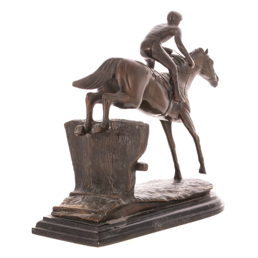 A Delaware Park Bronze Equestrian Group - 3