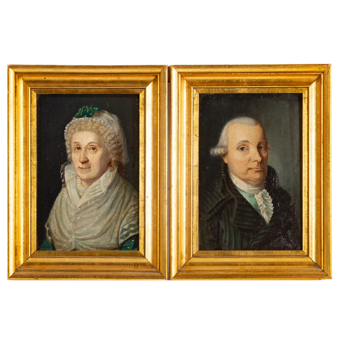 18th Century. A Pair of German Portraits, oil (1 of 6)
