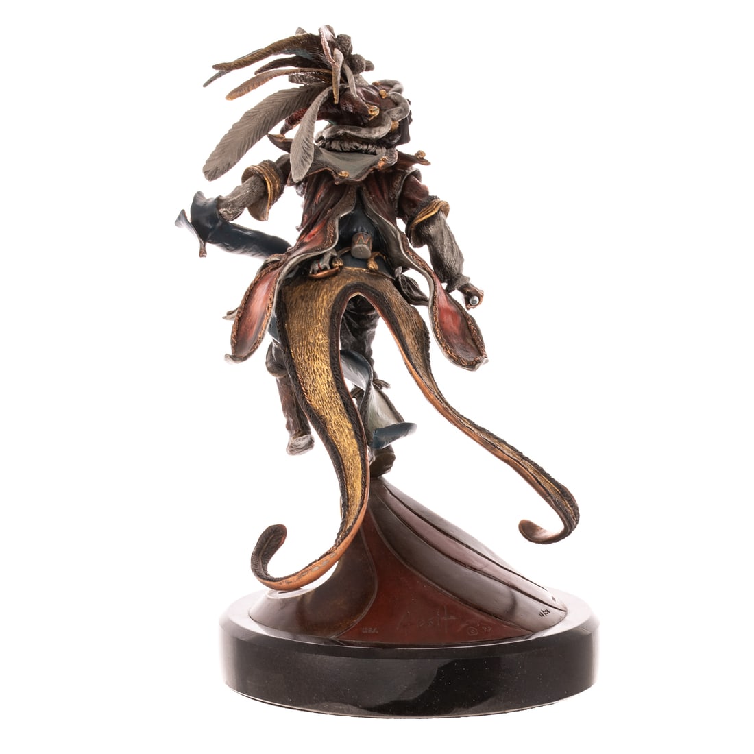 Peter Apsit. "Court Jester," bronze - 4