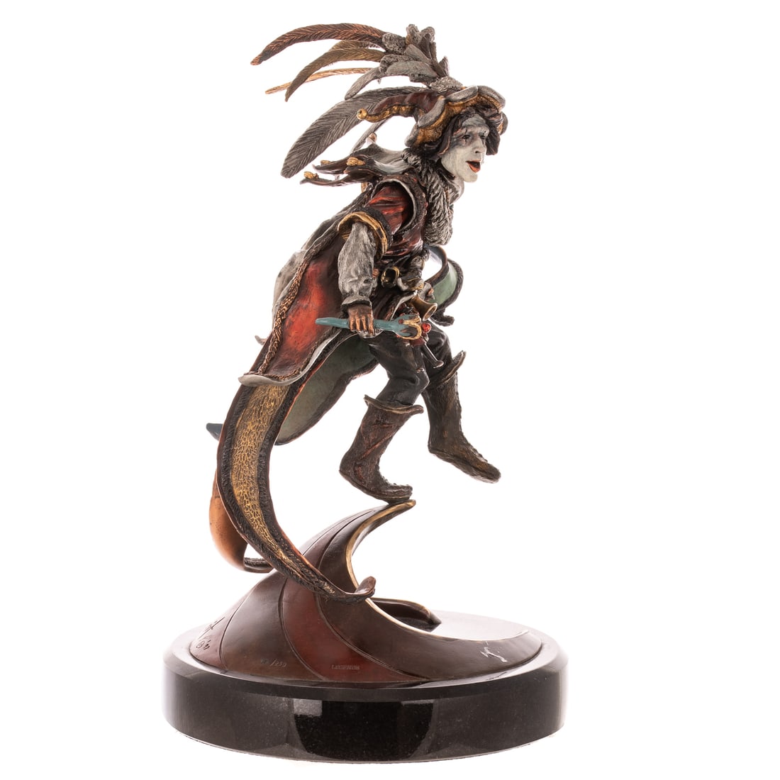 Peter Apsit. "Court Jester," bronze - 5