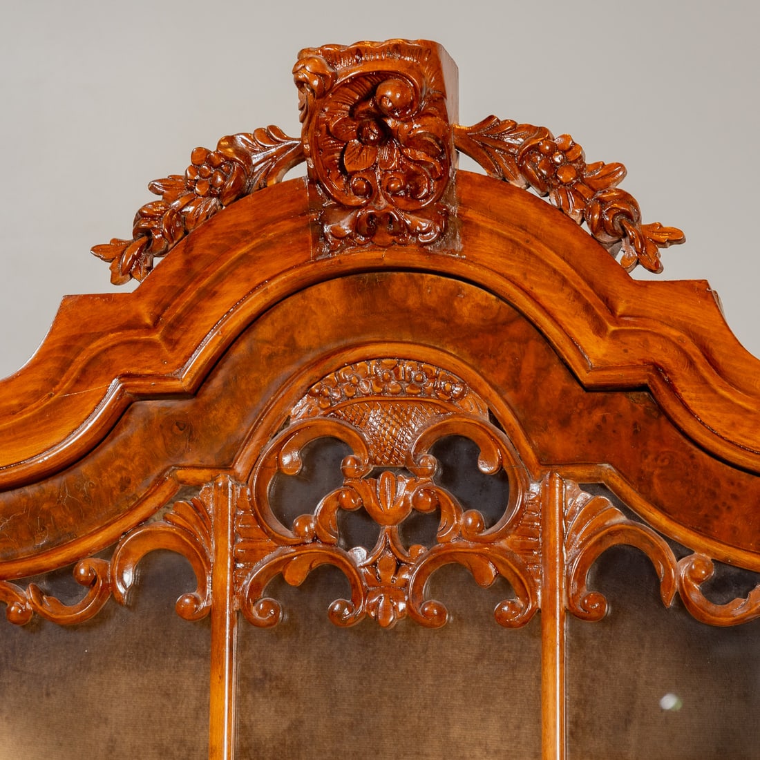 American Classical Style Walnut Display Cabinet - 2