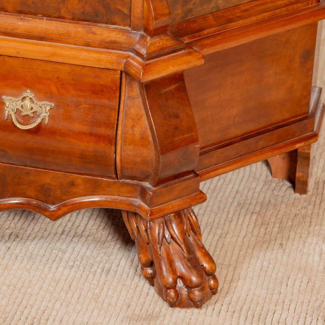 American Classical Style Walnut Display Cabinet - 3