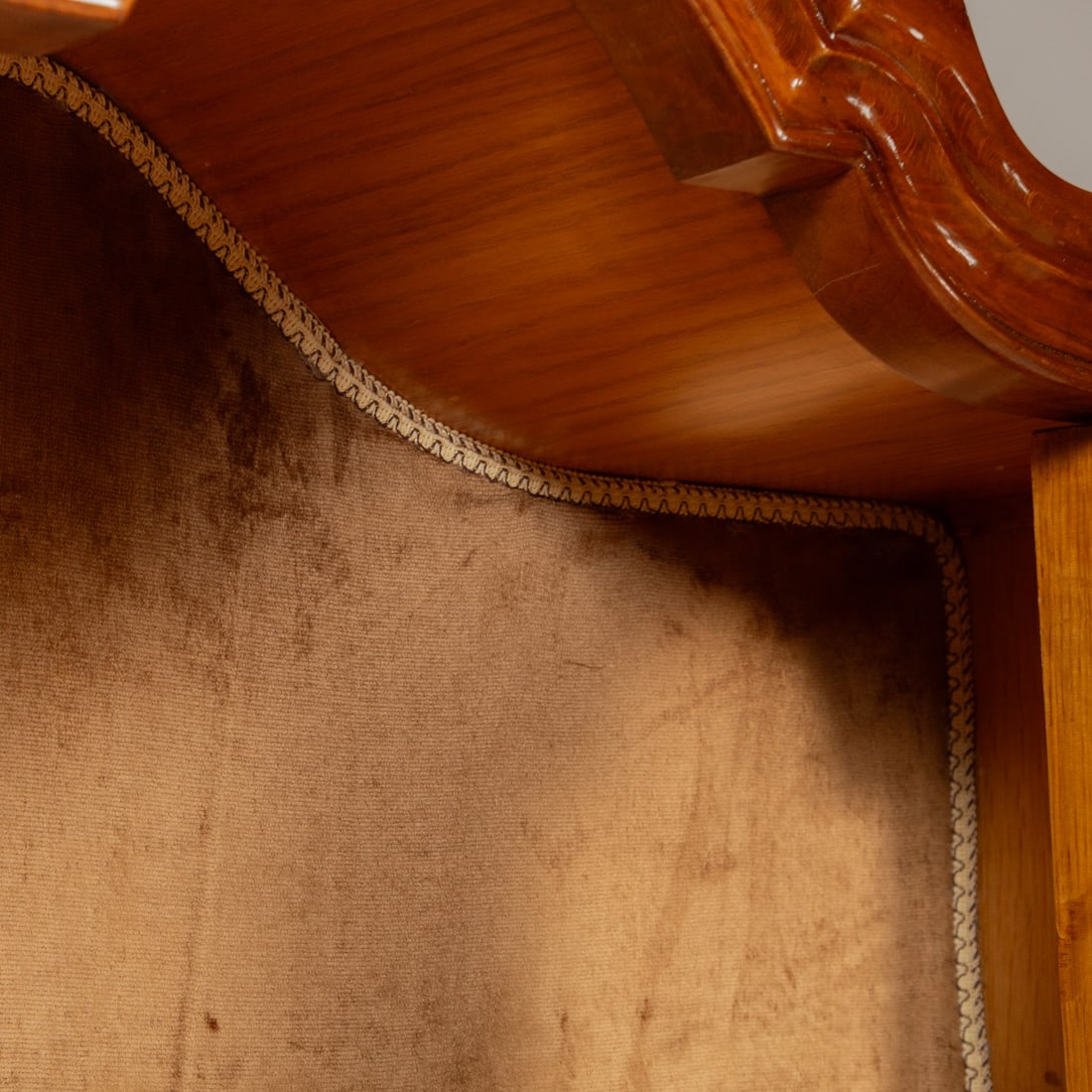 American Classical Style Walnut Display Cabinet - 5