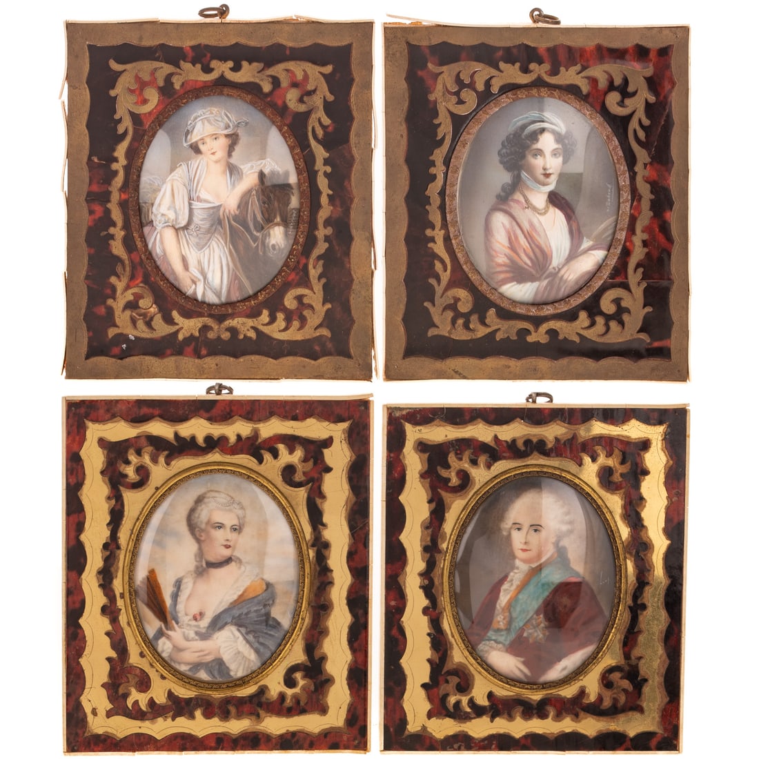Four Continental Portrait Miniatures (1 of 4)