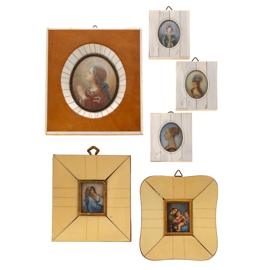 Six Continental Portrait Miniatures (1 of 8)