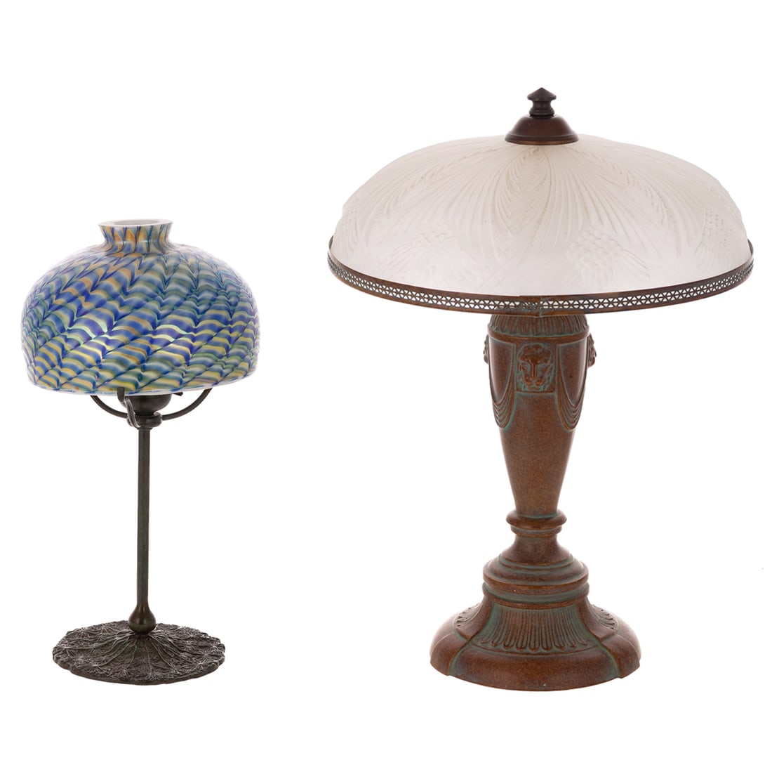 Art Deco & Art Nouveau Style: Two Boudoir Lamps (1 of 9)