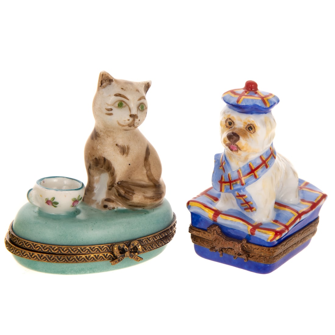 Nine Porcelain Limoges Trinket Boxes - 6