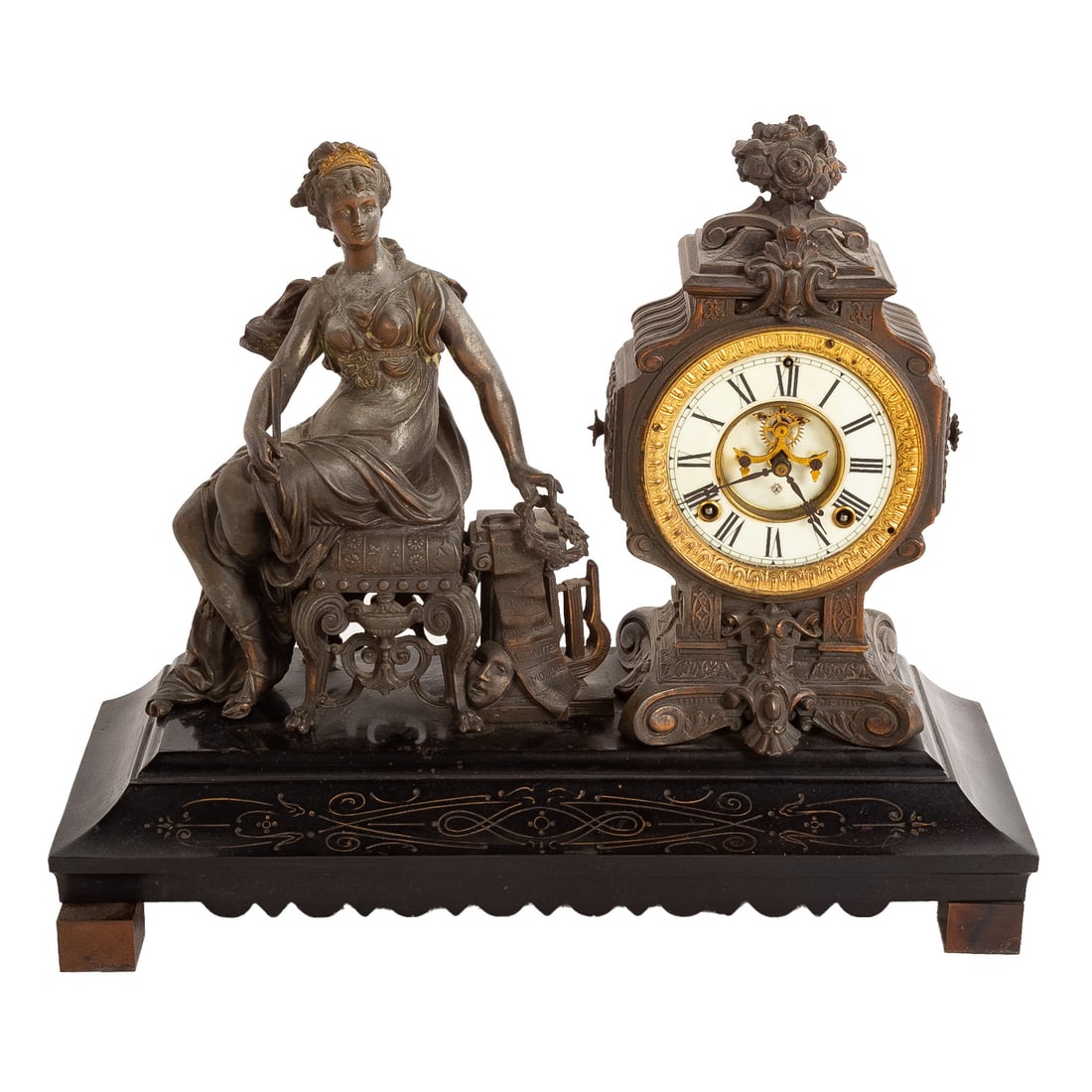 Napoleon III Style Mantel Clock (1 of 5)